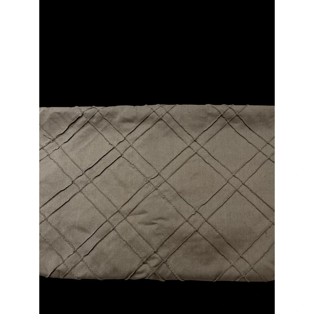 Quilt Craft Fabric Muslin Diagonal Pintuck Steel Gray 2 x 2 Squares 48 x 53 Grey